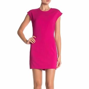 NWT $395 A.L.C. Cap Sleeve Pink Mini Dress in size 10!